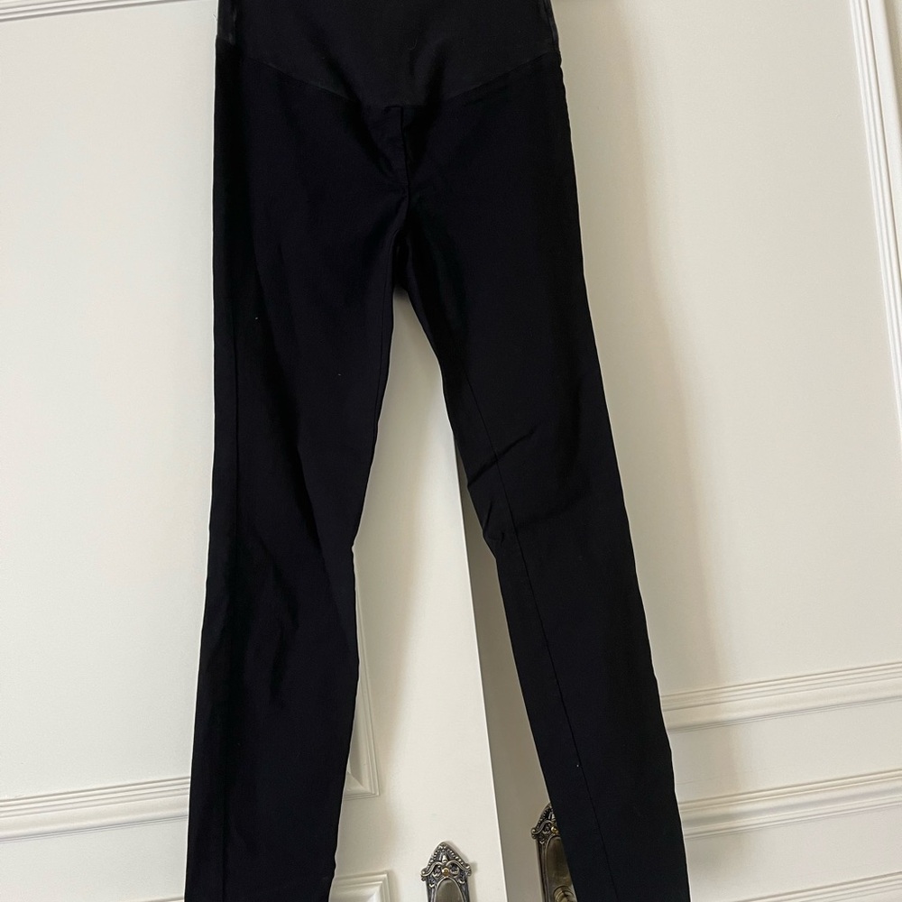 Maternity Black Skinny jeans . Stretch black panel .